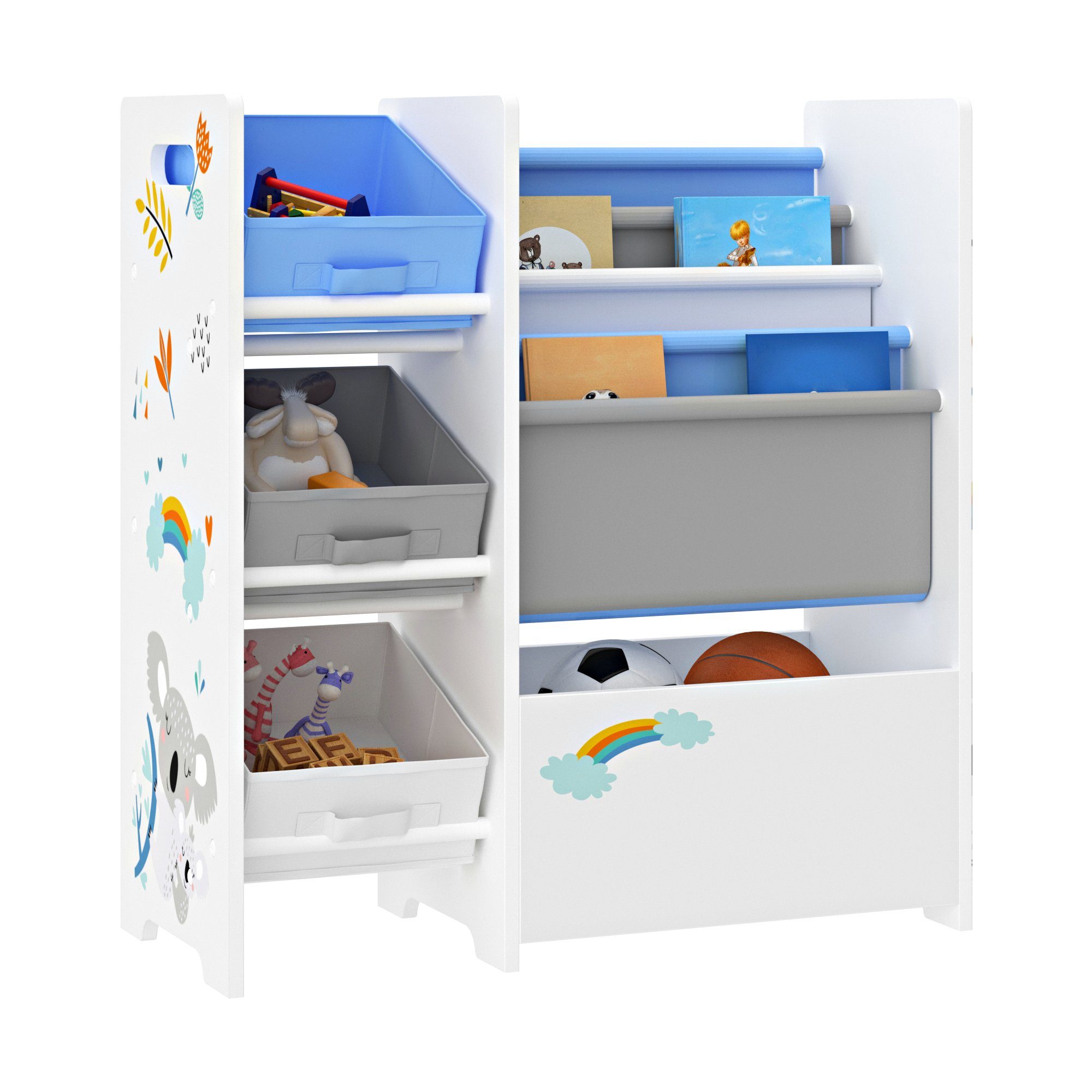 en.casa Kinderregal, »Vimianzo« Koala-Motiv 60 x günstig online kaufen