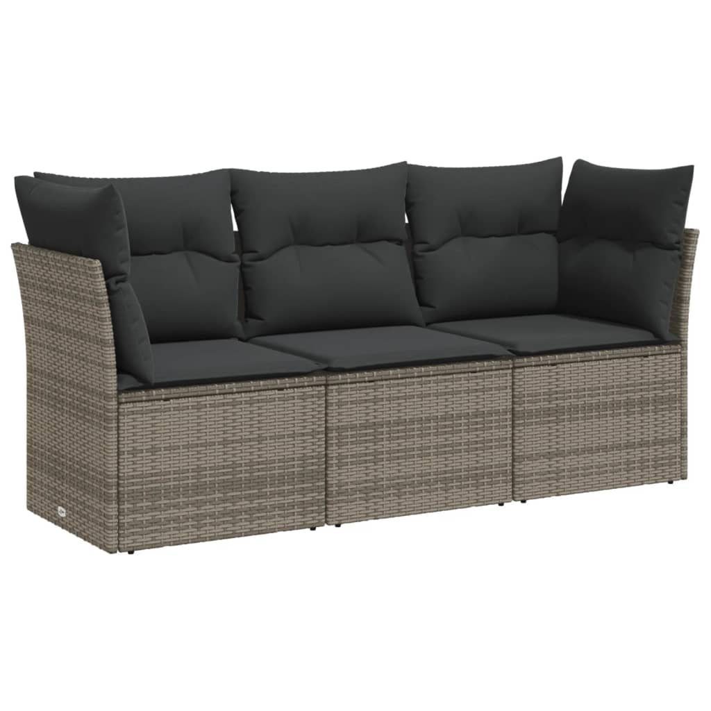 vidaXL Gartenlounge-Set 3-tlg. Garten-Sofagarnitur mit Kissen günstig online kaufen