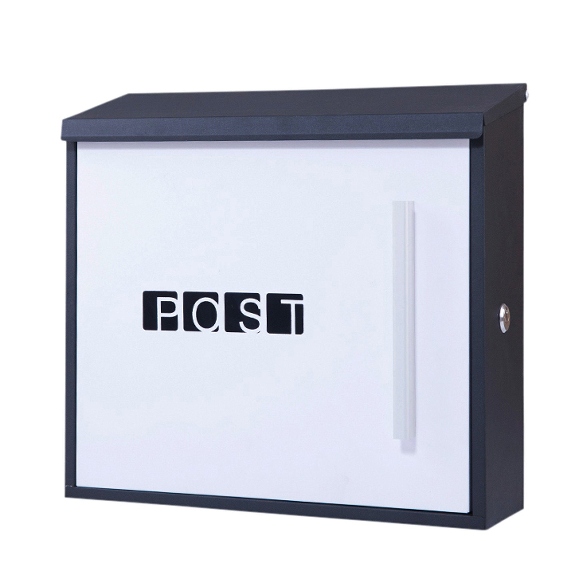 Arebos Briefkasten moderner Design Wandbriefkasten, Postkasten, inkl. Zeitu günstig online kaufen