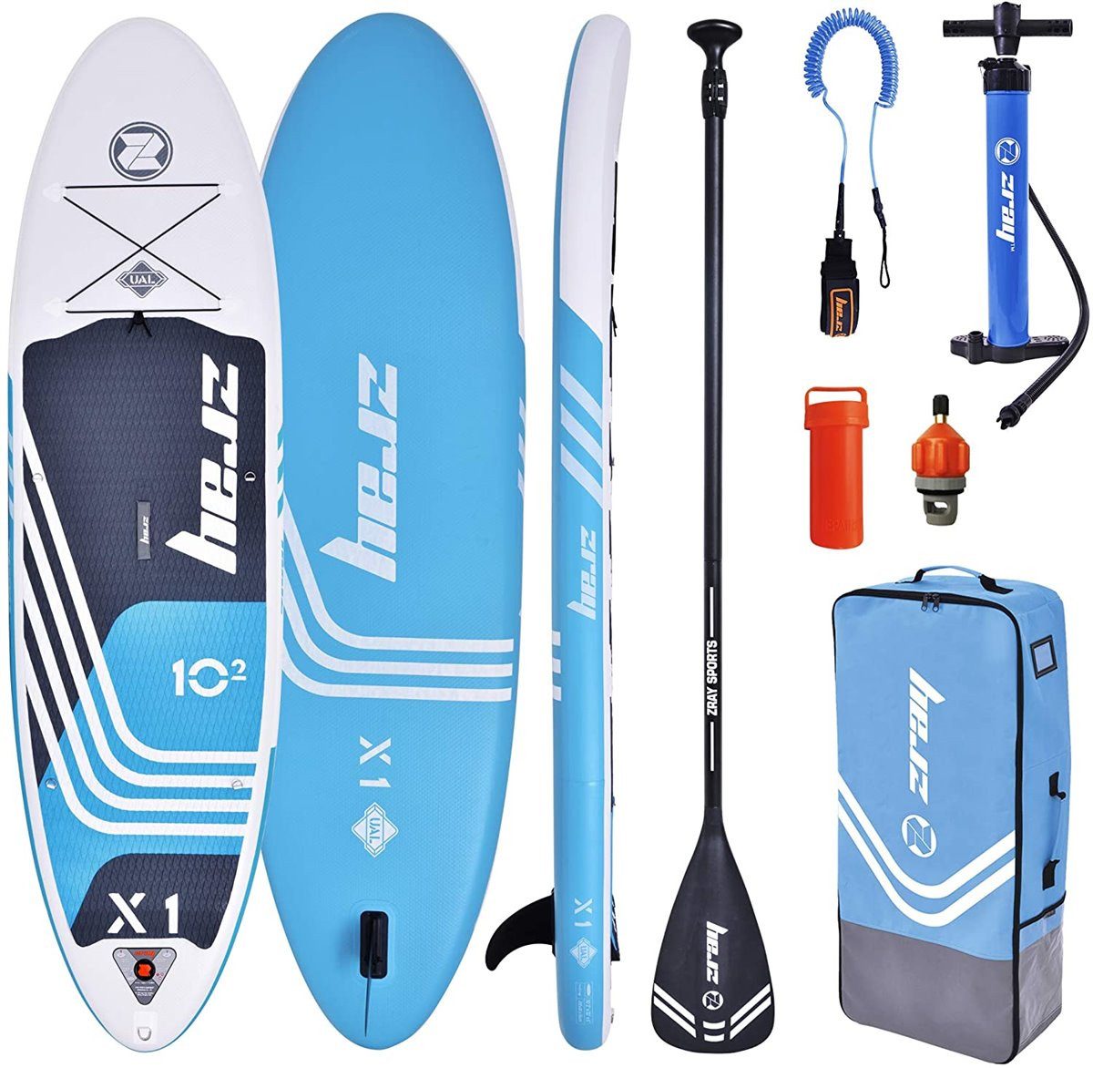 SUP-Board ZRAY X-RIDER X1 10.2 SUP Board Stand Up Paddle Surf-Board Paddel ISUP