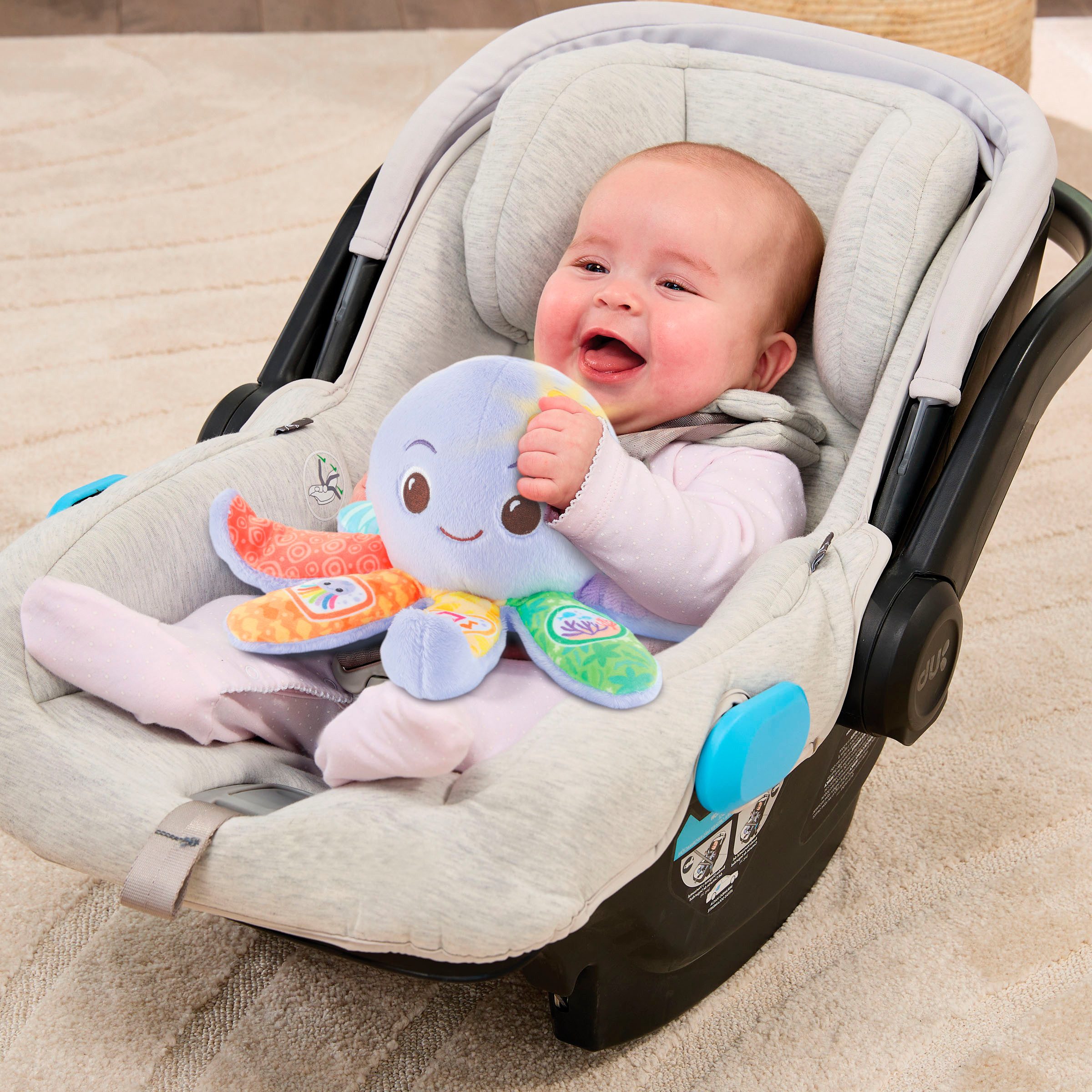 Vtech® Plüschfigur Vtech Baby Babys Plüsch-Oktopus, mit Licht und Sound günstig online kaufen