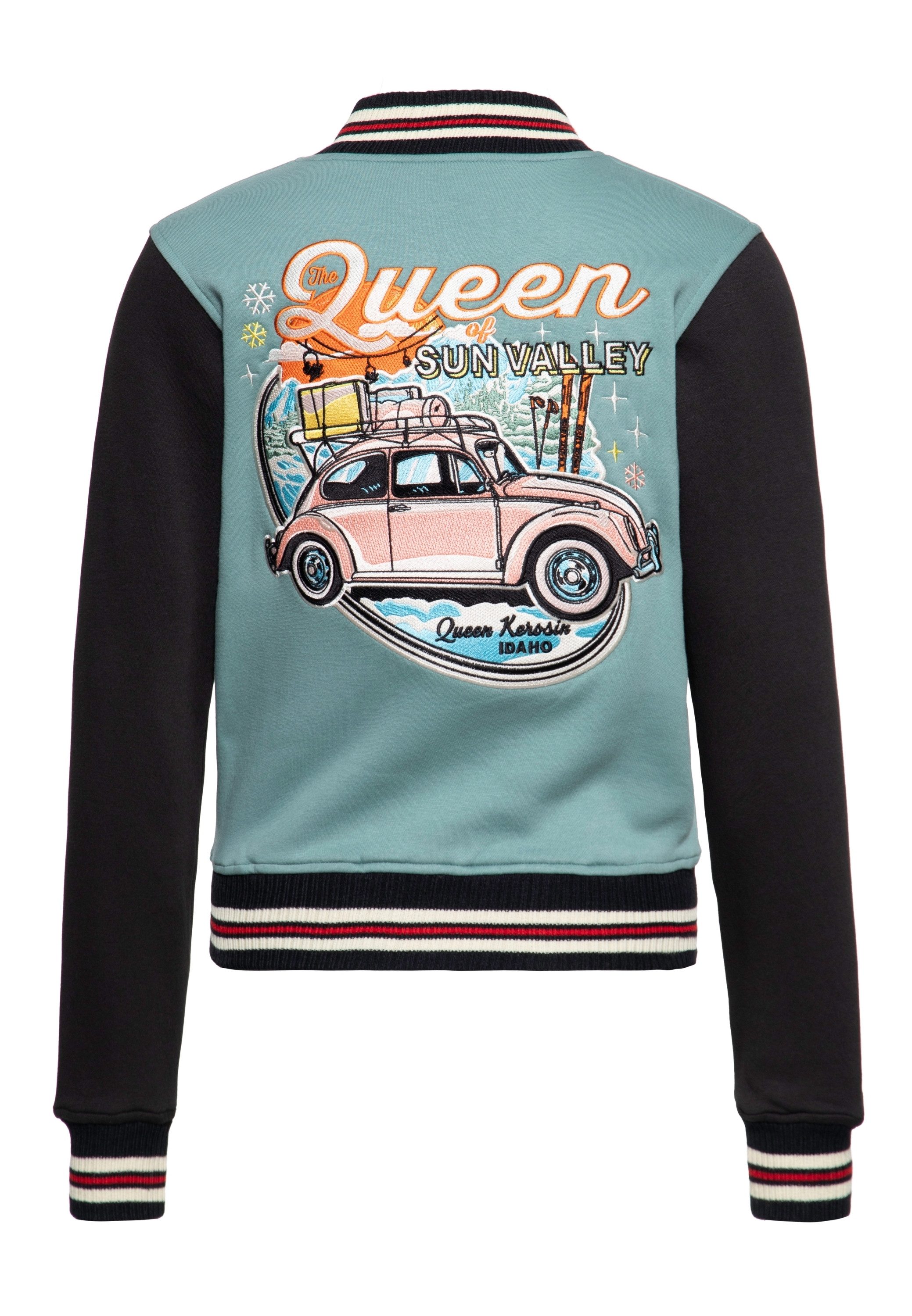 QueenKerosin Collegejacke Sun Valley (1-St) mit Rückenstickerei