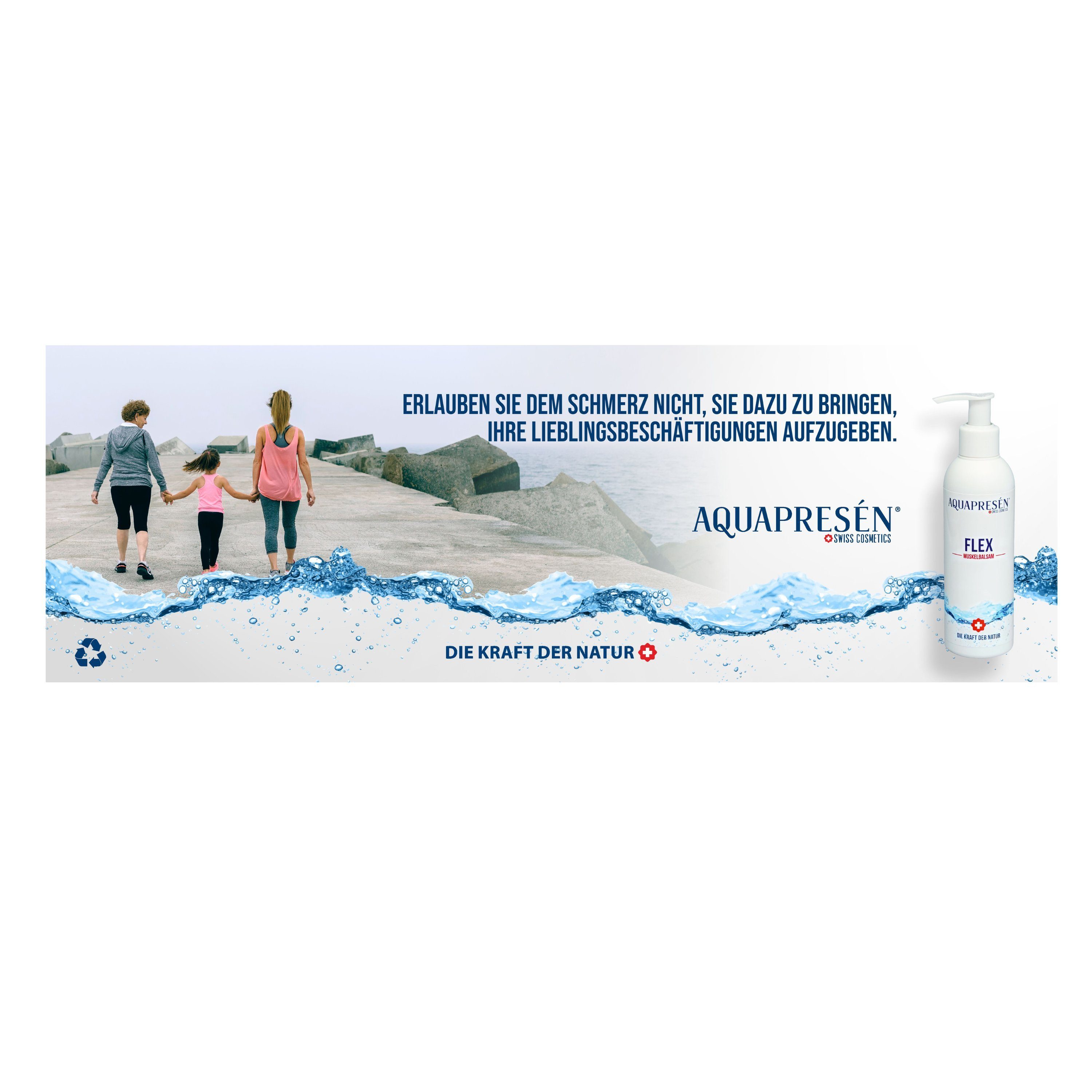 Ideal bei Aquapresen Gelenkbeschwerden Muskelbalsam -200 ml Körperbalsam AQUAPRESÉN® Flex