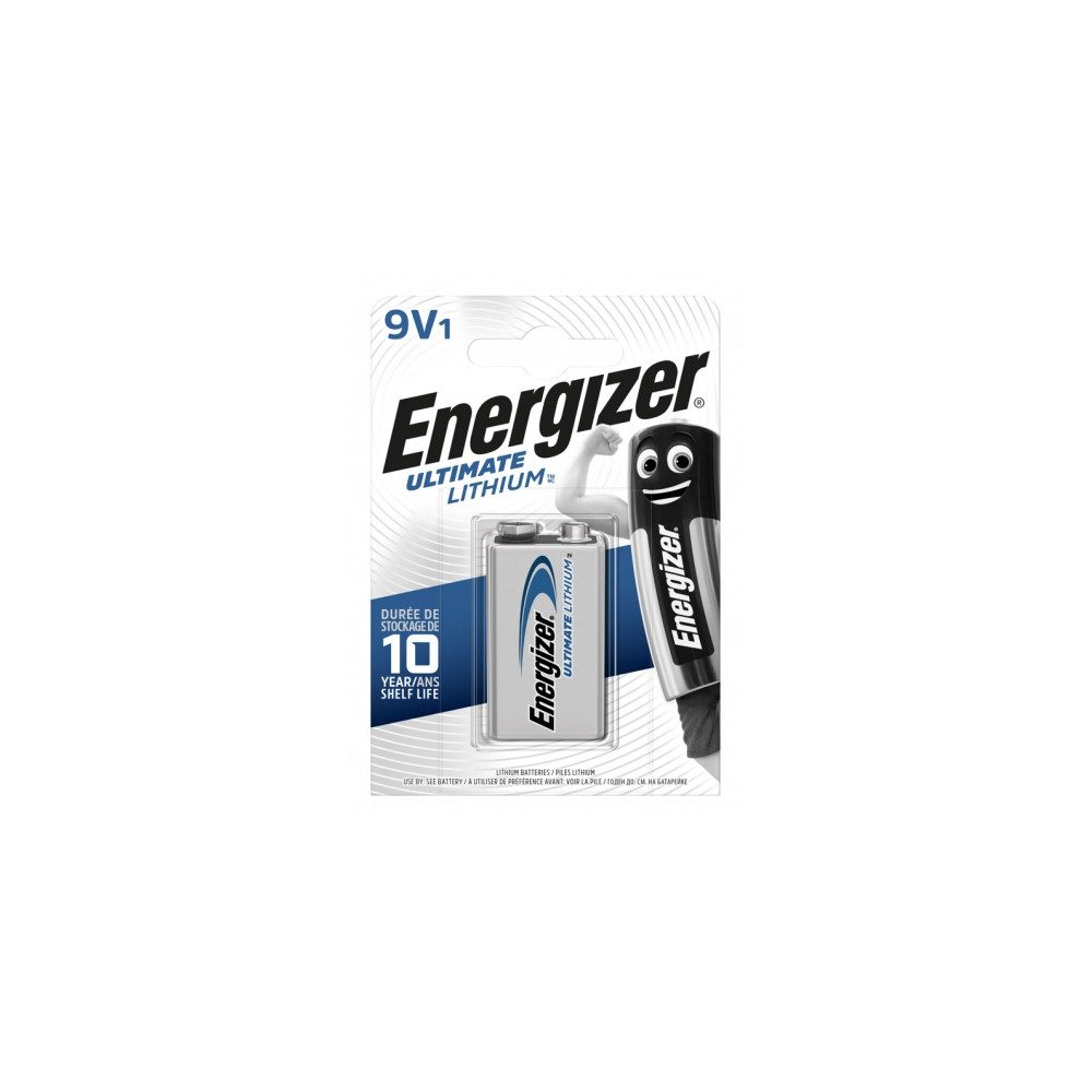 Energizer Energizer Ultimate Lithium 9V Batterie 1er Blister Akku Energizer Ultimate Lithium E-Block 9V Batterie (9 V V), Langlebig, leicht und temperaturbeständig von -40 bis 60 °C