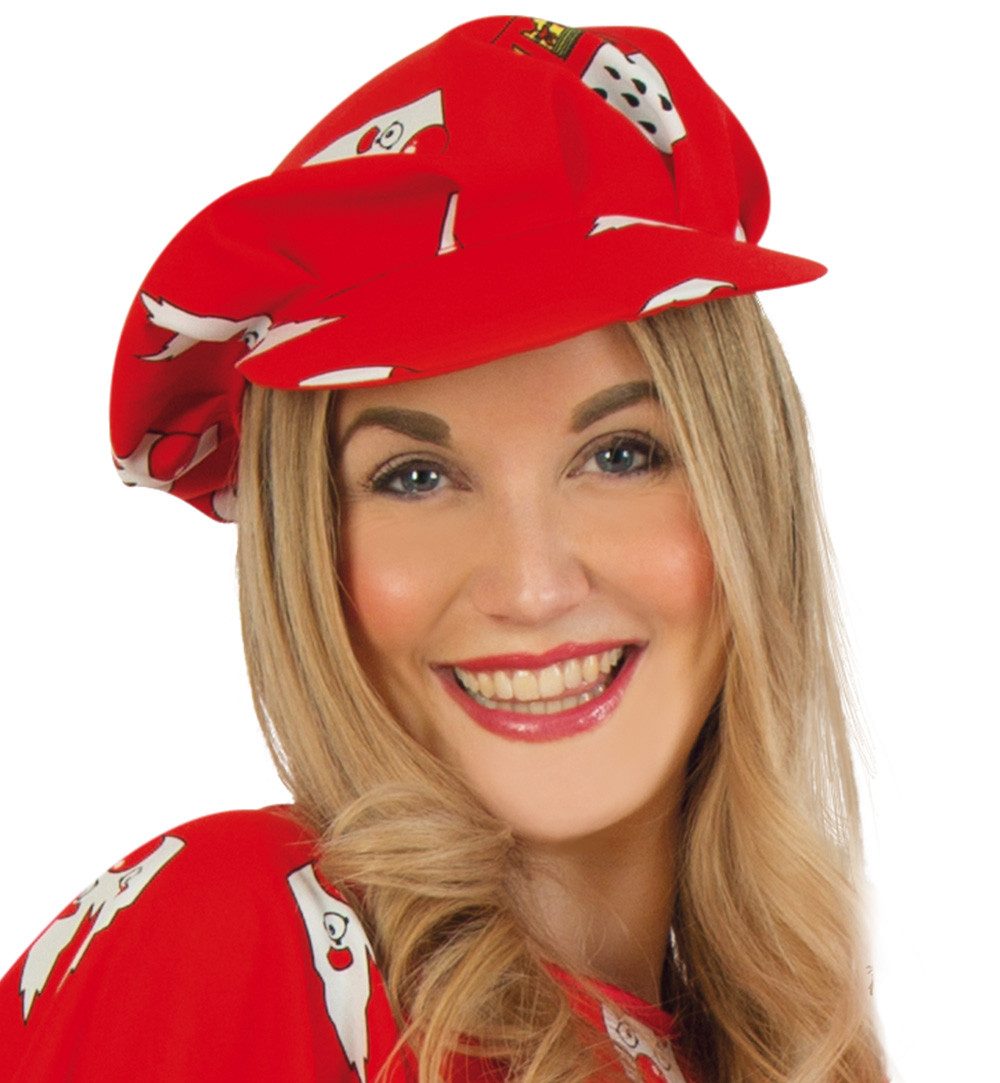 Fries Kostüm Mütze Kölle Alaaf Köln Karneval Fasching Universal Passend Rot Weiß