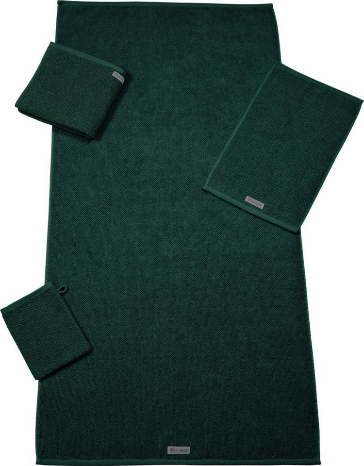 ROSS Handtuch ROSS Serie SELECTION Handtuch Duschtuch Waschhandschuh  Gästetuch 4007-37, GOTS Verifiziert, Moosgrün, Frottee (1-St), rechteckig