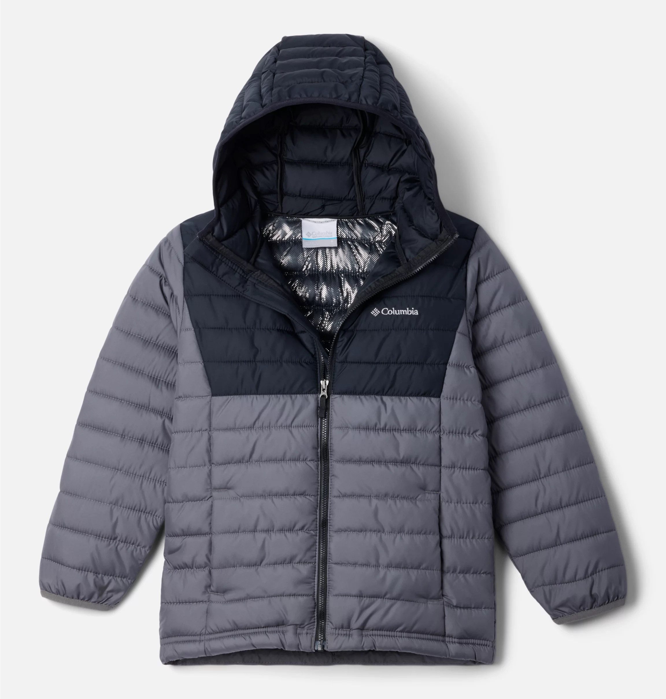 Columbia Steppjacke Powder Lite II Hooded Jacket mit hochschließendem Kragen, wasserabweisend, windabweisend