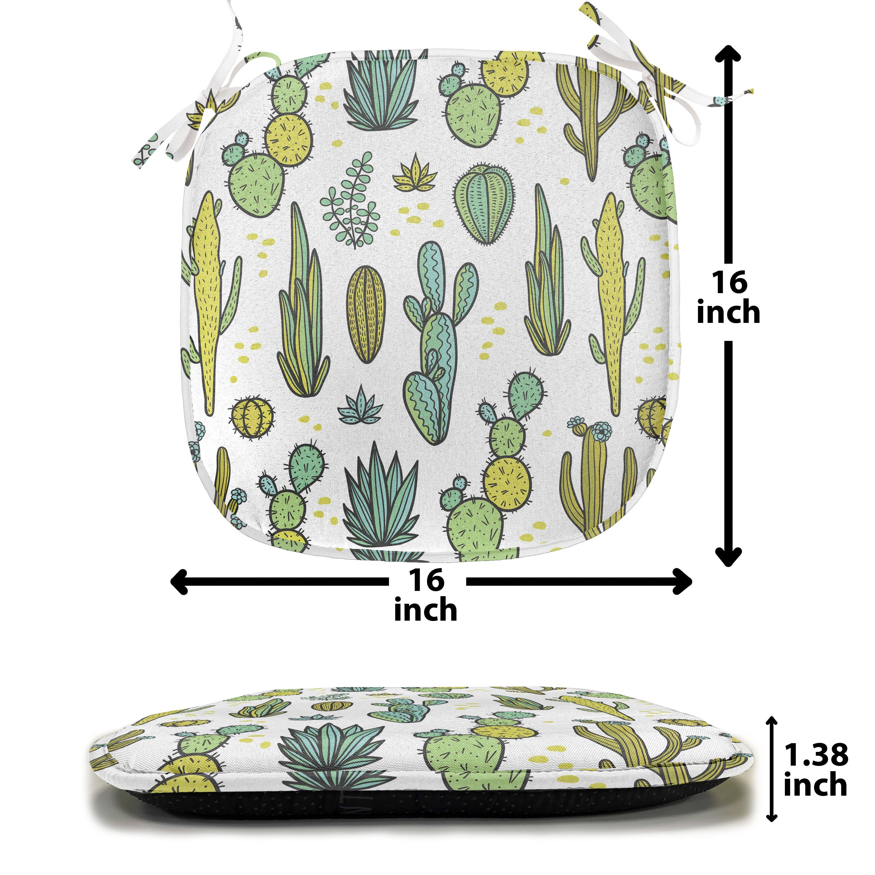 Abakuhaus Kaktus Stuhlkissen Küchensitze, mit wasserfestes Laub für Kissen Motiv Riemen Tropisches Dekoratives
