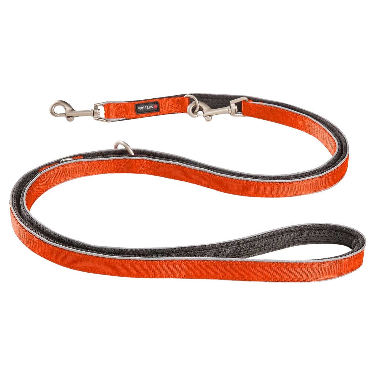 Wolters Hundeleine Führleine Active Pro Comfort rot-orange/anthrazit