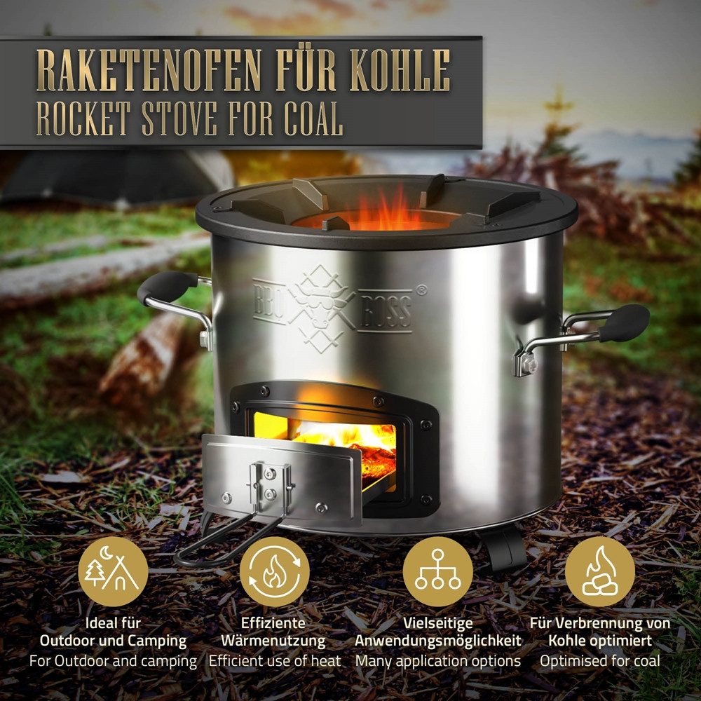BBQ Boss Feuerstelle Raketenofen zum Campen günstig online kaufen