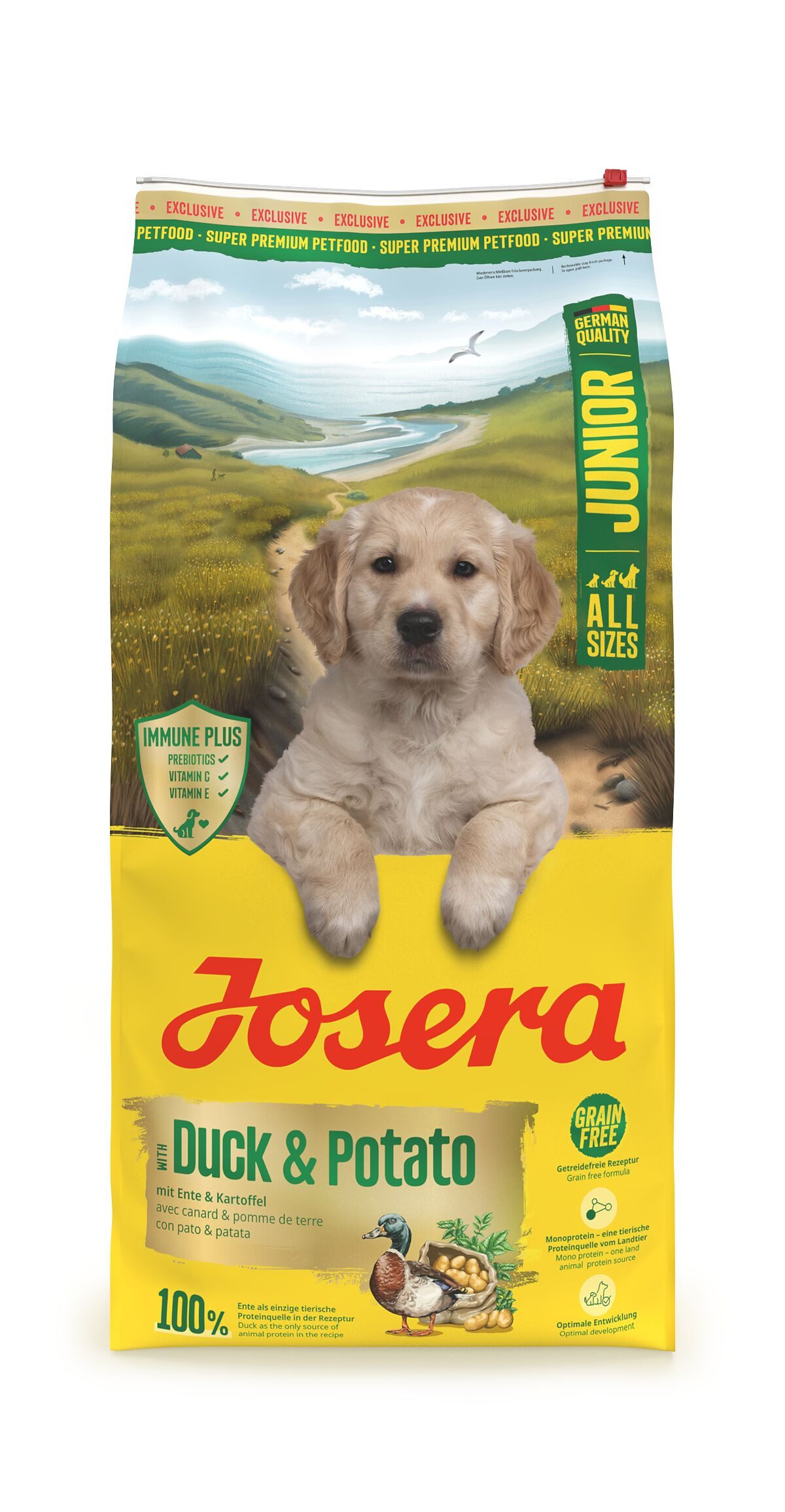 Josera Josera Junior Duck & Potato Trockenfutter für Hunde 12,5 kg, Trockenfutter für: Hund