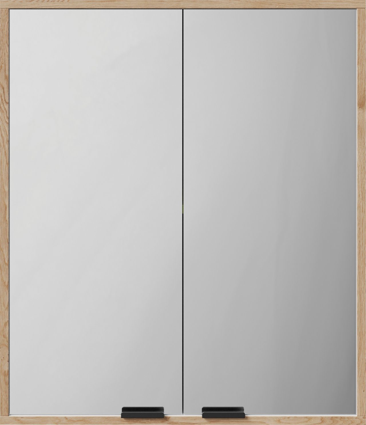 Neuer großer Ausverkauf welltime Spiegelschrank Weiß Artisan Weiß Breite | Badmöbel, 60cm / MOLN Eiche