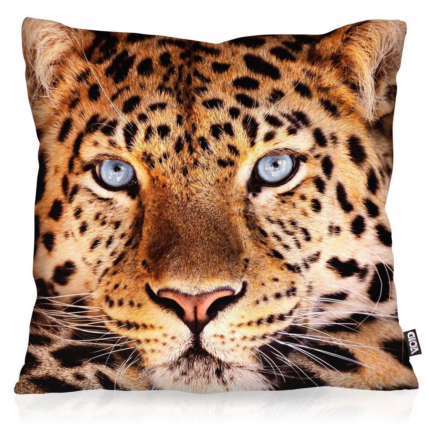 VOID Kissenbezug, Leopardenkopf Outdoor Indoor Leopard Leo Katze Raubkatze