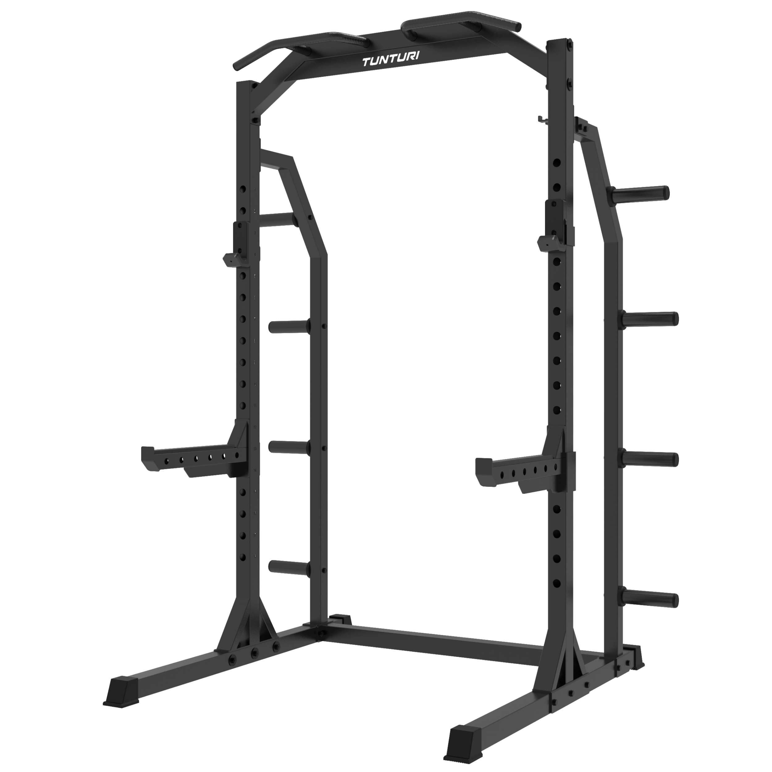 Tunturi Kraftstation Half Rack Kraftstation – Plate Loaded Homegym – Max. 300 kg belastbar
