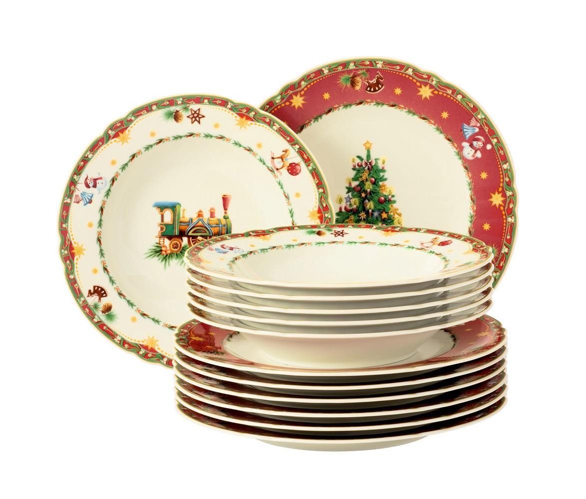 Seltmann Weiden Tafelservice Seltmann Weiden Marie Luise Weihnachtsnostalgie Tafelservice 12tlg., 6 Personen, Porzellan