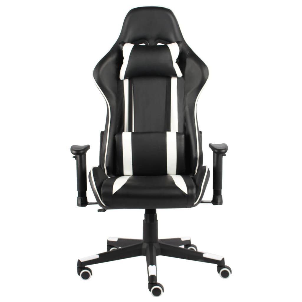 vidaXL Gaming-Stuhl Gaming-Stuhl Drehbar St) PVC | Weiß (1 Weiß Weiß