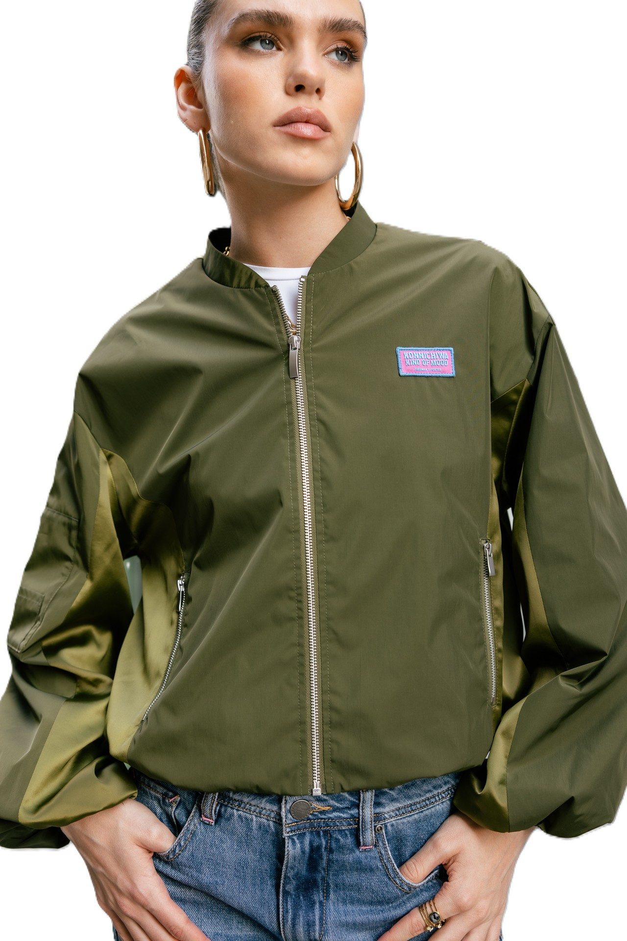 Freeman T. Porter Blouson Virama Mix Jacke - Bomberjacke Damen - kurze Jacke - Sommerjacke