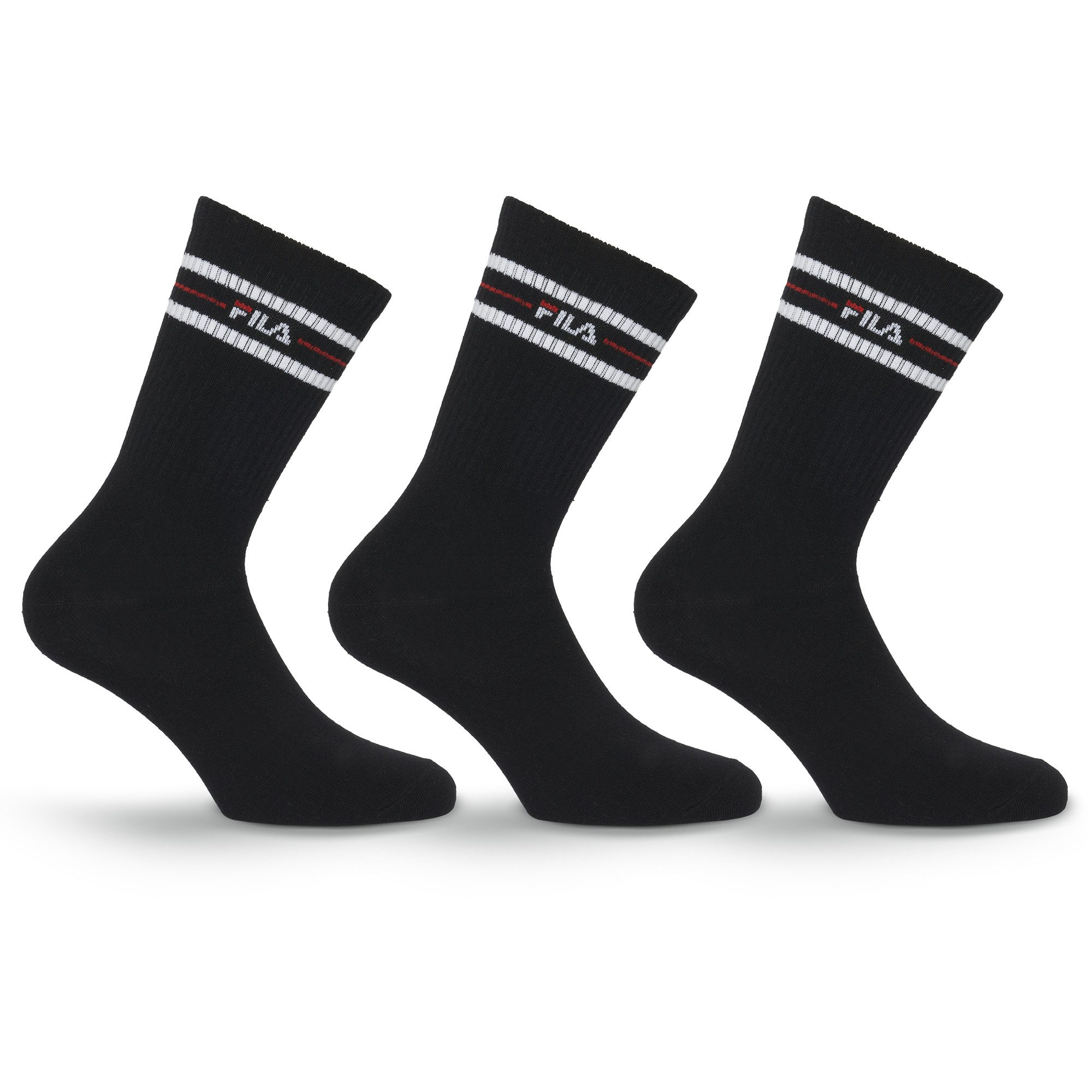 Fila Socken UNISEX LIFESTYLE PLAIN SOCKS (3-Paar, 3 Paar) mit Logo-Schriftzug