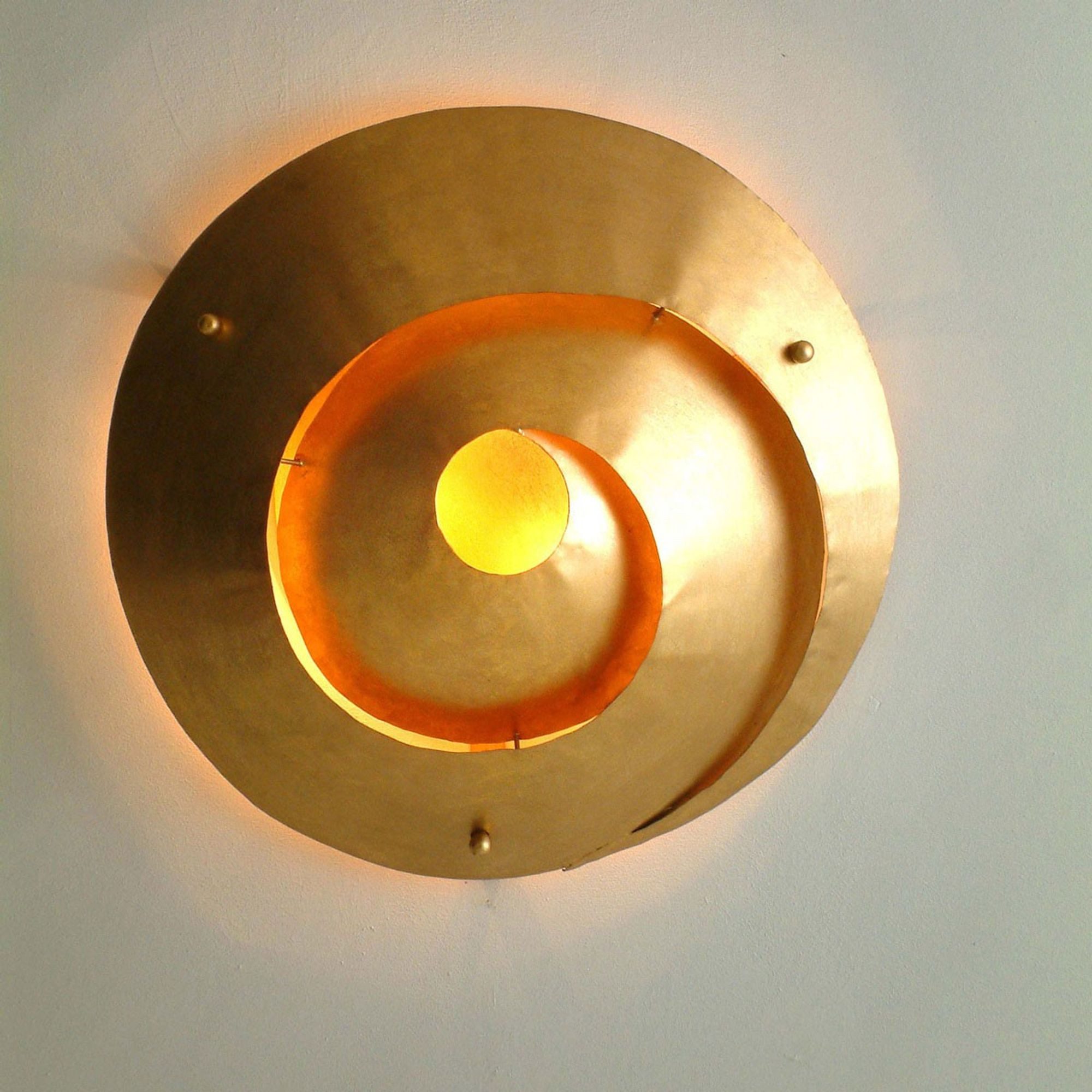 Holländer Deckenleuchte 3-flammig Snail One Eisen Gold