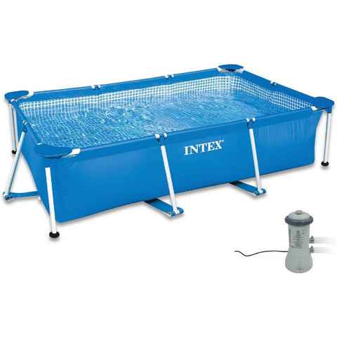 Intex Rechteckpool 300x200x75 cm Frame Pool Set Family Filteranlage 2827204