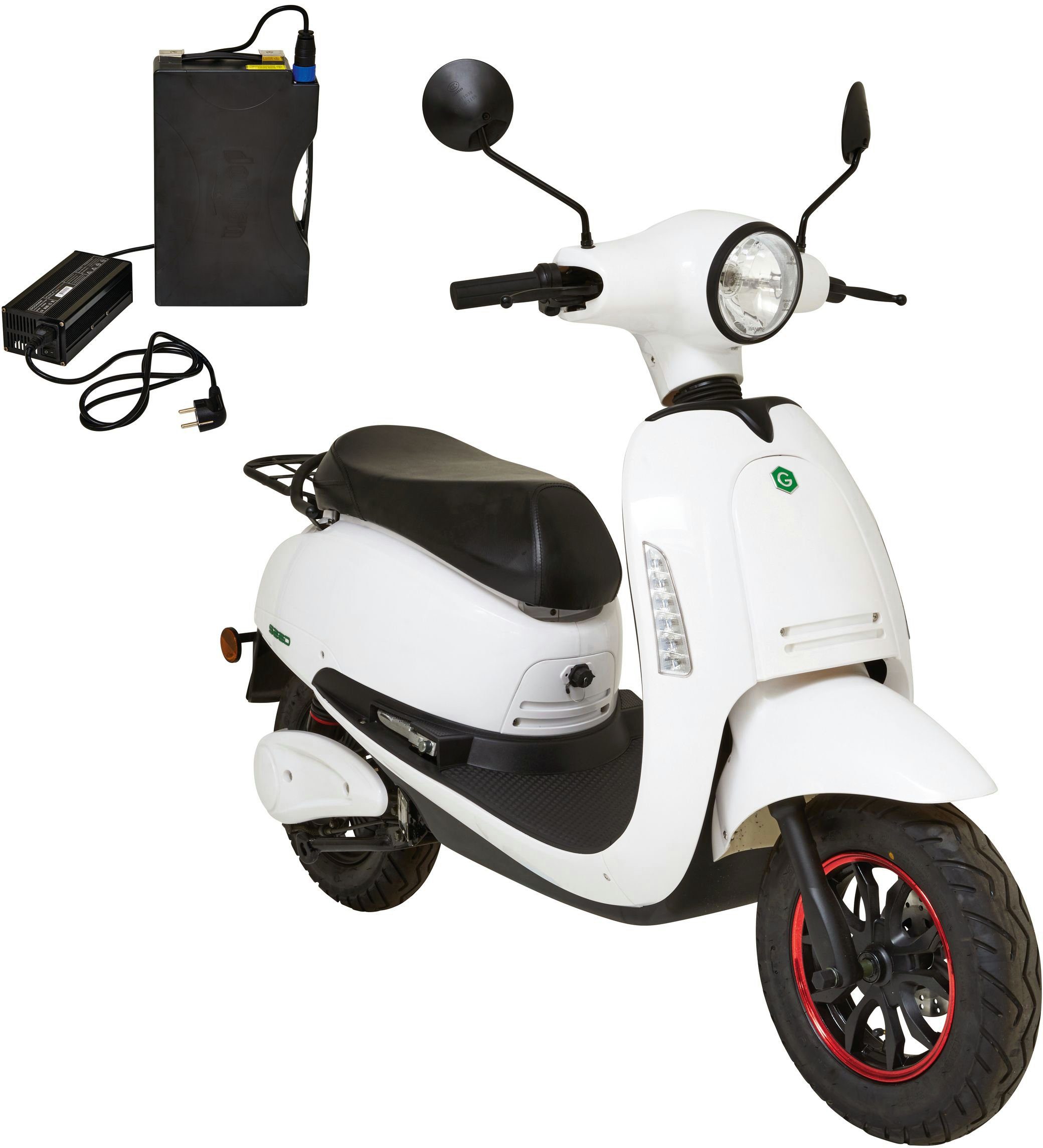 GreenStreet E-Motorroller W, 1200 km/h SEED, 45 weiß