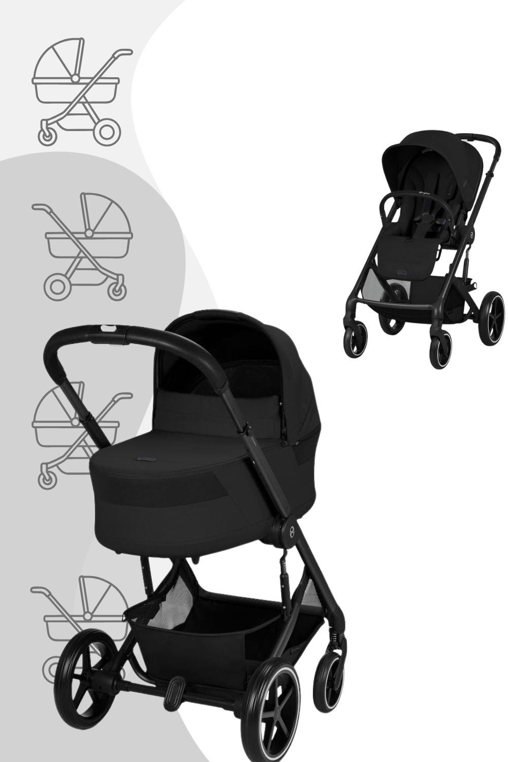 Cybex Kombi-Kinderwagen Balios S Lux Kinderwagen inkl. Cot S LUX Babywanne - 2026/2027