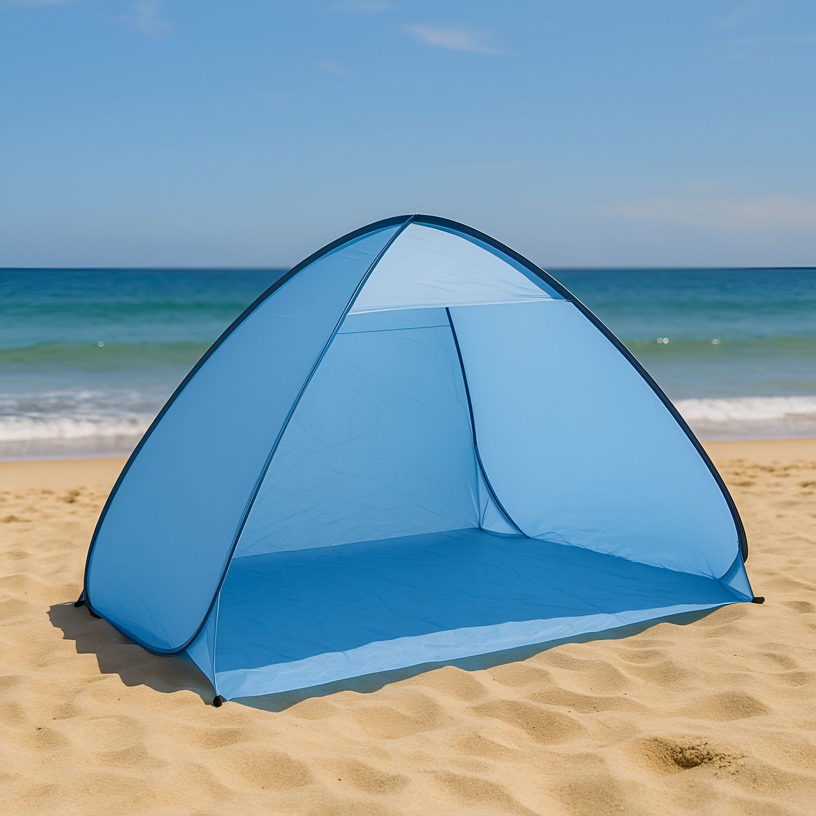 BURI Kuppelzelt Pop-Up Strandmuschel Windschutz Sonnenschutz günstig online kaufen