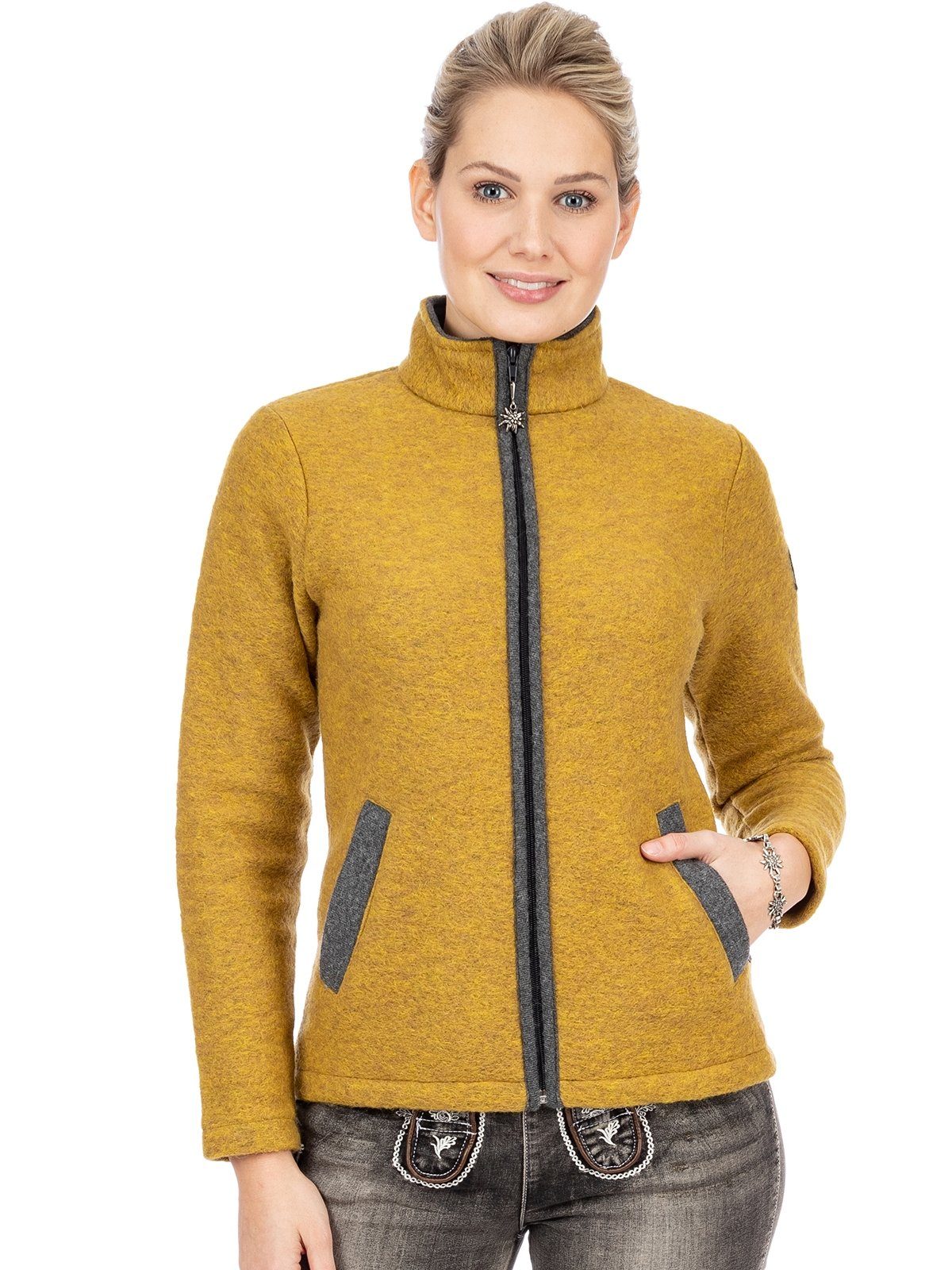 Alp1964 Outdoorjacke Jacke ALEA gelb grau