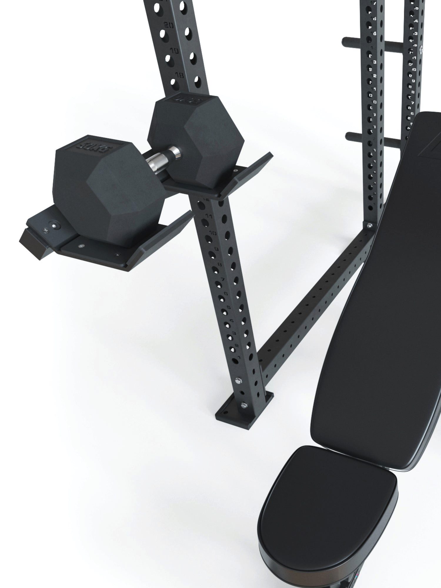 ATLETICA Power Rack R8 Kurzhantel-Ablagen, Belastbarkeit 250kg