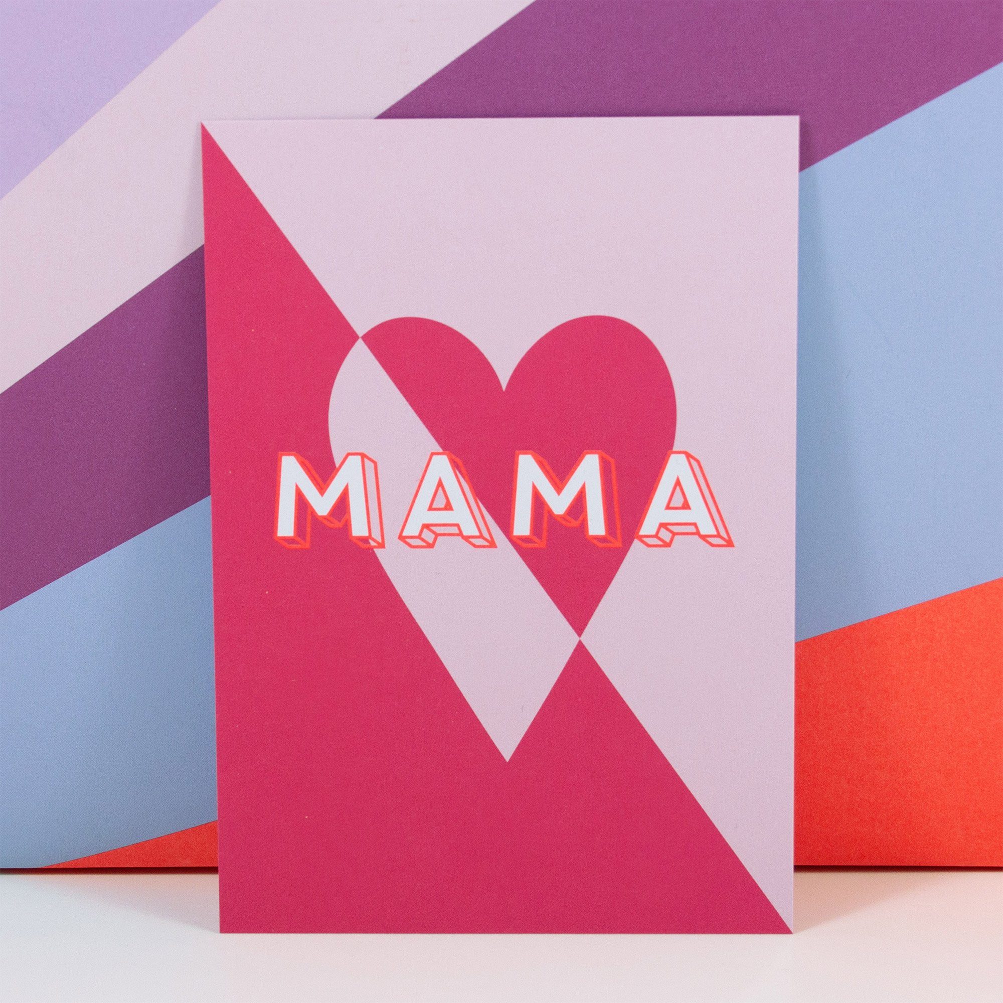 Postkarte Hummingbird & Bow Postkarte Mama