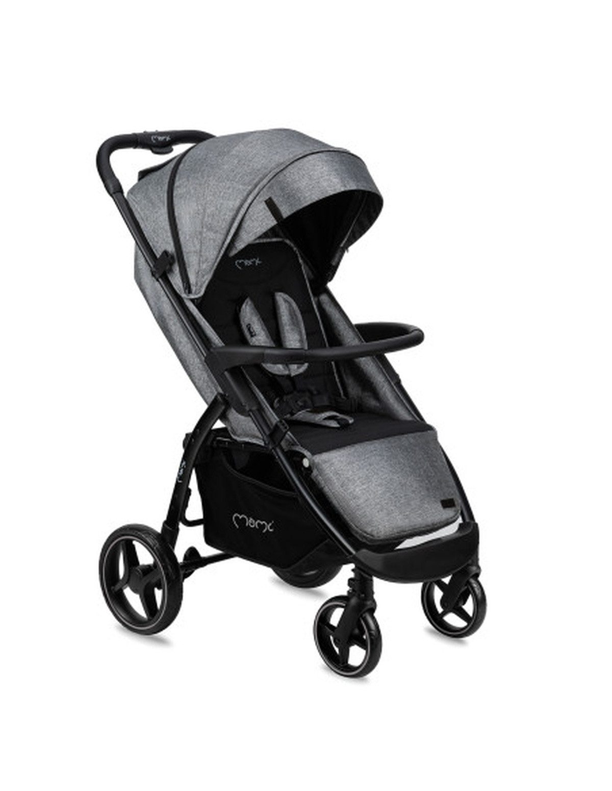 Kinder-Buggy MoMi MIYA Kinderwagen - grau, leicht, mit verstellbarer Fußstütze