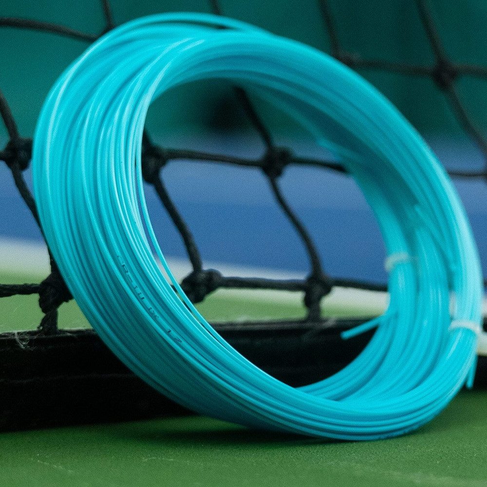 Solinco Tennissaite Mach-10 (Haltbarkeit+Power) blau 12m Set, Saitendicke: 1.25