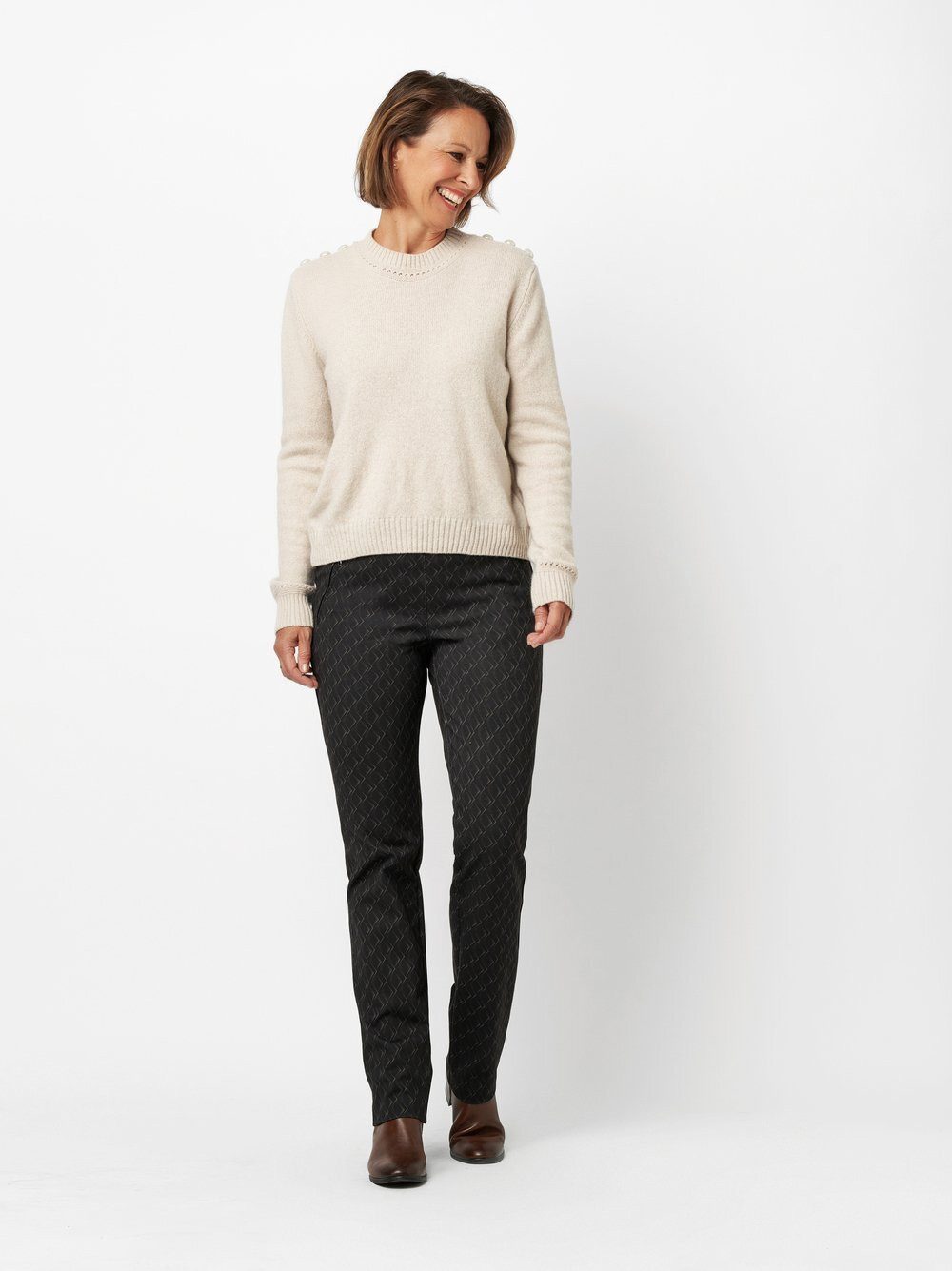 Relaxed by TONI Schlupfhose Alice mit grafischem Muster günstig online kaufen