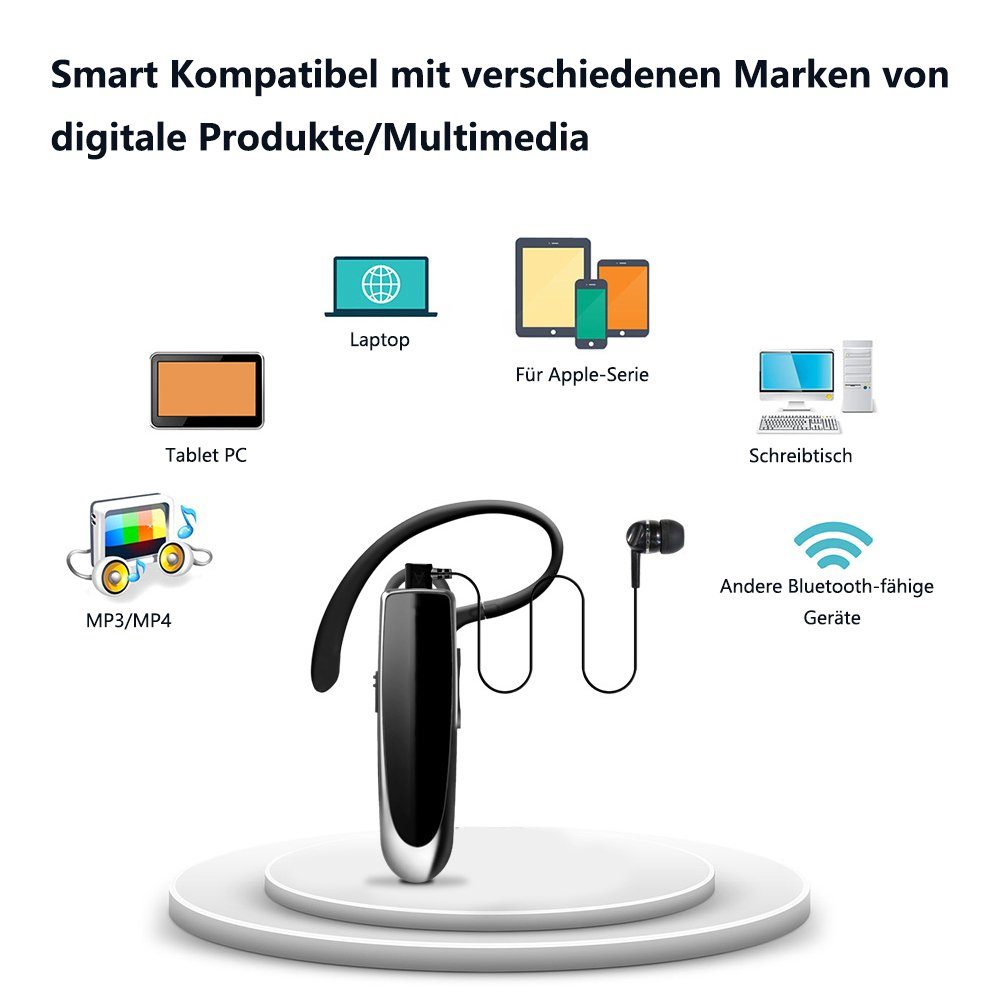 Telephone Bluetooth-Kopfhörer Weiß Wireless Bluetooth Pre-speech Headset GelldG