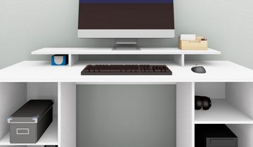 borchardt Möbel Schreibtischaufsatz Kai, Monitorständer, Bildschirmerhöhung im modernen Design, Made in Germany