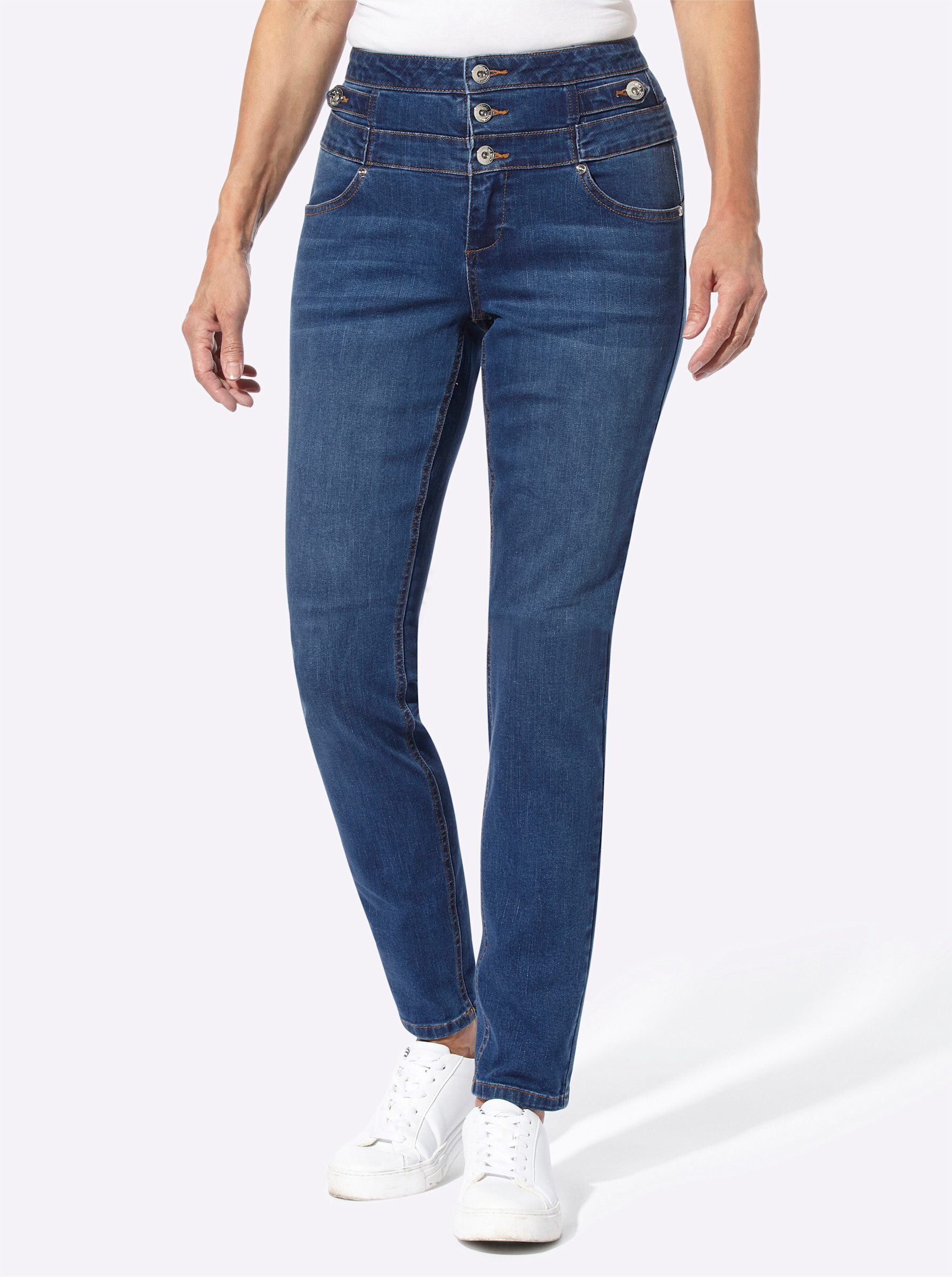Witt Bequeme Jeans Jeans erhöht