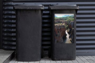 MuchoWow Wandsticker Bourke's Luck Potholes am Blyde River Canyon in Afrika (1 St), Mülleimer-aufkleber, Mülltonne, Sticker, Container, Abfalbehälter