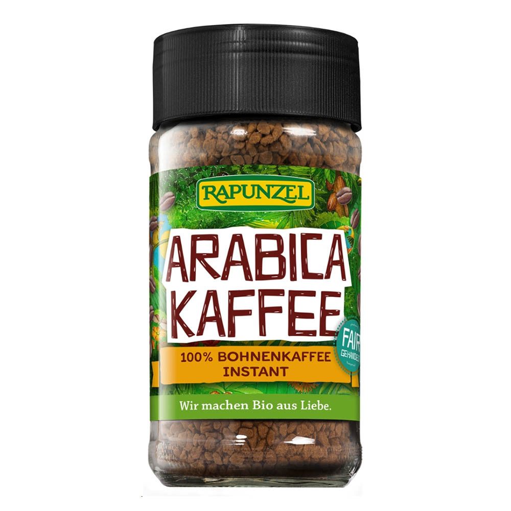 Rapunzel Kaffee Arabica Kaffee - 100% Bohnenkaffee Instant 100g