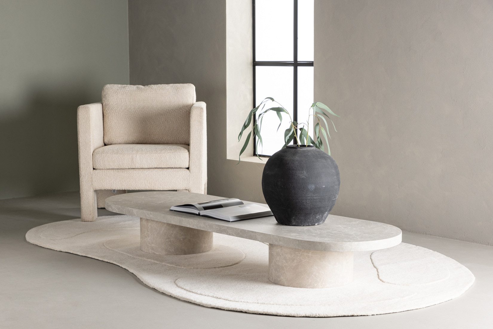 BOURGH Couchtisch MONZA großer Wohnzimmertisch 190x60x25cm günstig online kaufen