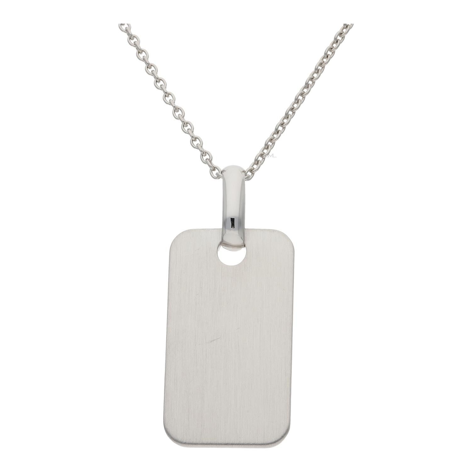 Kettenanhänger JuwelmaLux Anhänger 925/000 Sterling Silber Gravur Platte JL32-02-0091