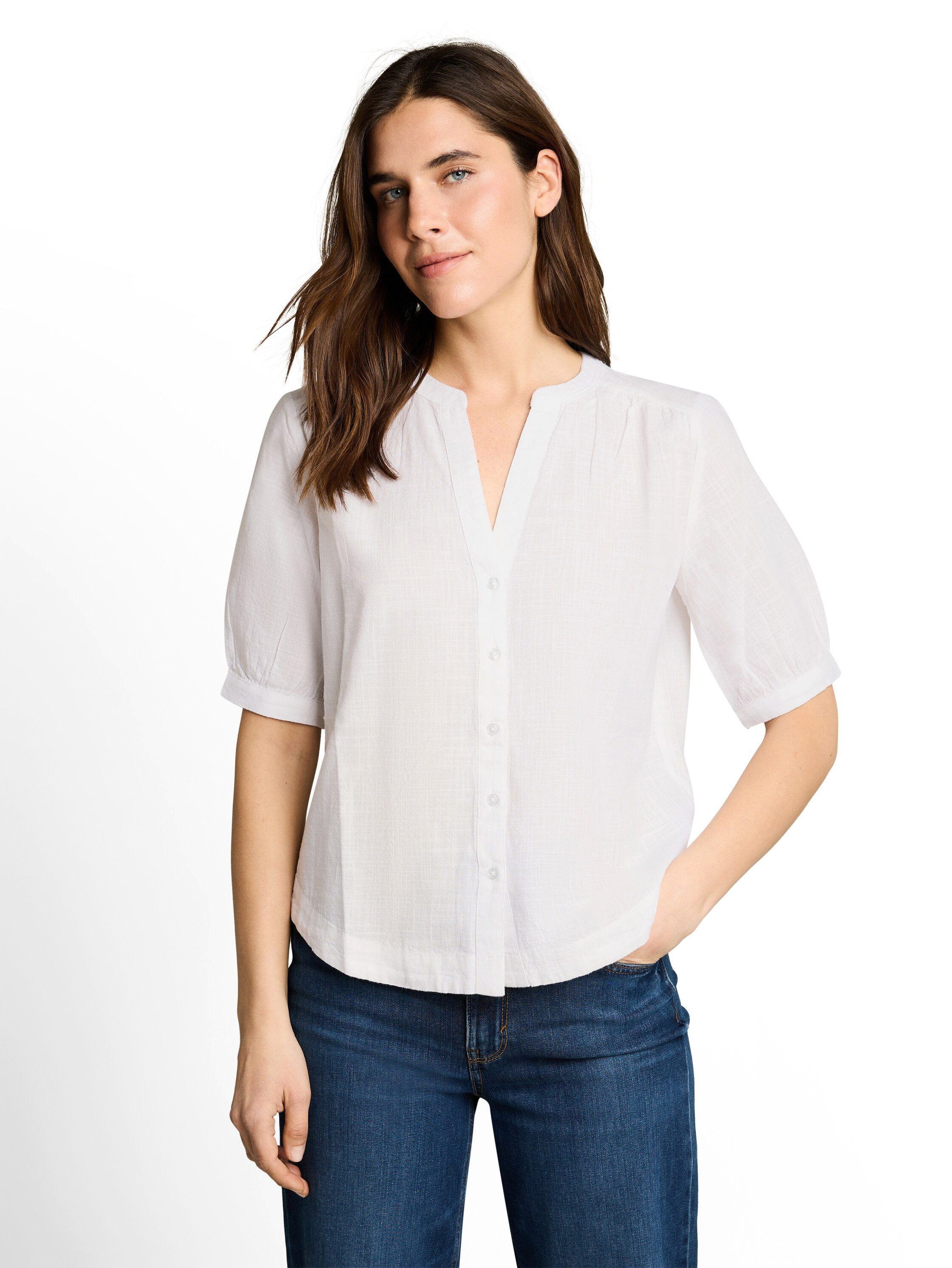 TOM TAILOR Klassische Bluse Regular mit Muster