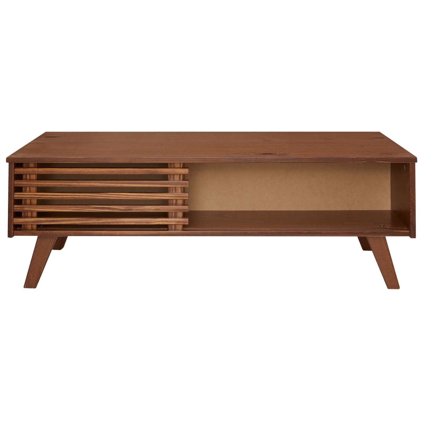 IDIMEX Couchtisch SEAN, Wohnzimmertisch aus Massivholz mit Schiebetür skand günstig online kaufen