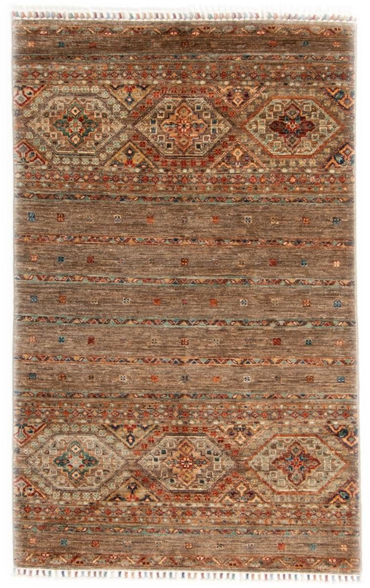 Orientteppich Arijana Shaal 95x154 Handgeknüpfter Orientteppich, Nain Trading, rechteckig, Höhe: 5 mm