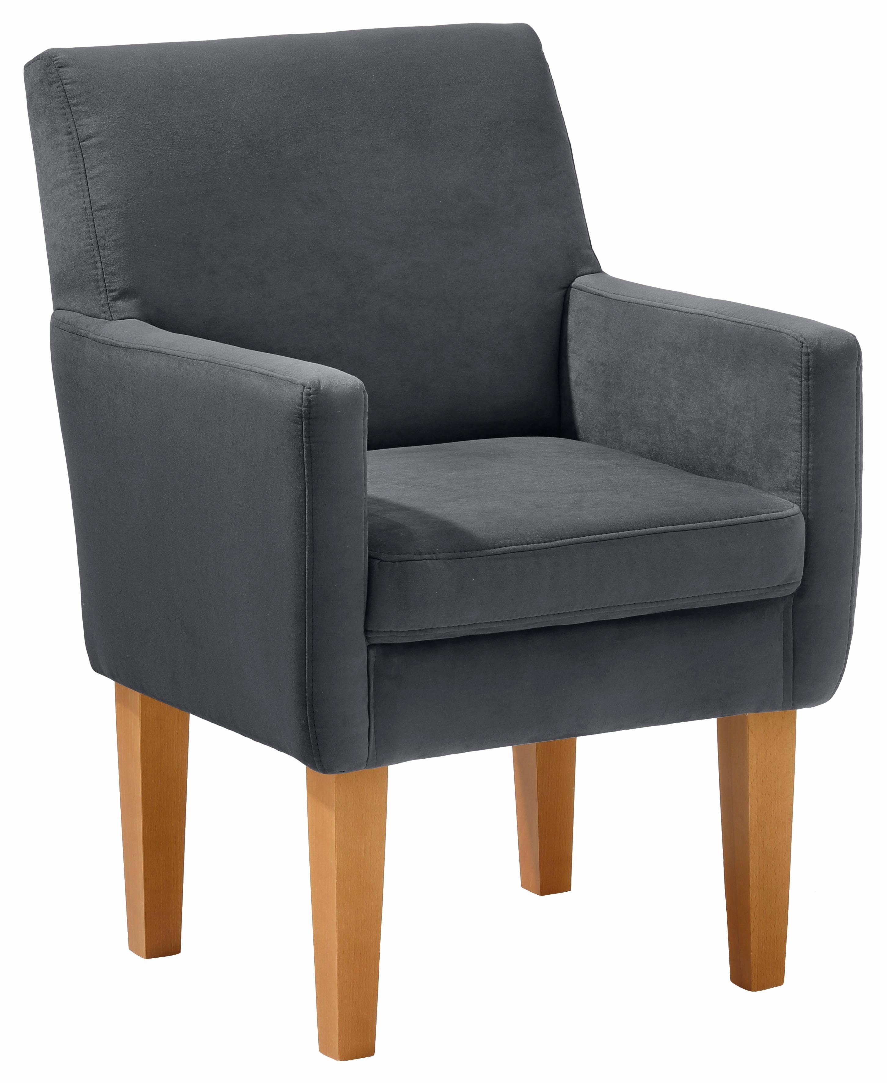 OTTO home Sessel Fehmarn, komfortable Sitzhöhe von 54 cm, in 3 verschiedenen Bezugsqualitäten