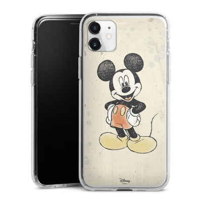 DeinDesign Handyhülle Offizielles Lizenzprodukt Mickey & Minnie Mouse Wasserfarbe, Apple iPhone 11 Silikon Hülle Bumper Case Handy Schutzhülle