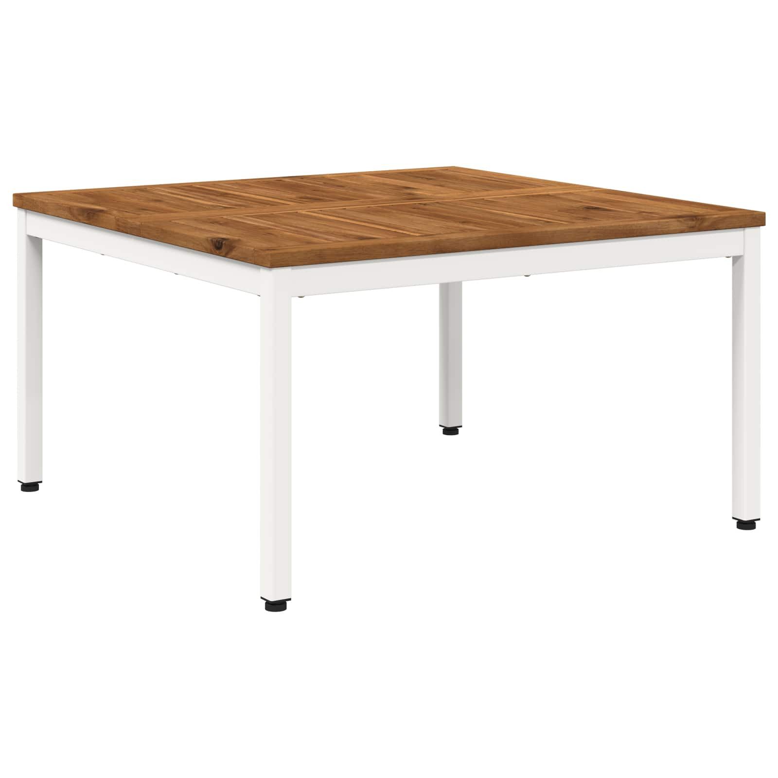 vidaXL Couchtisch Couchtisch Natürlich und Weiß 80 x 80,5 x 45 cm (1-St)