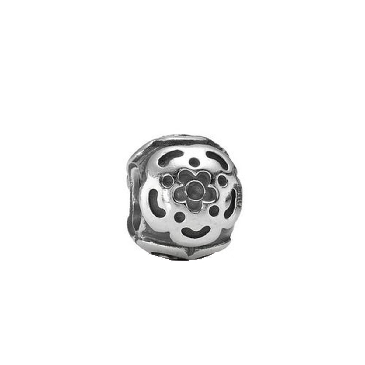 Pandora Charm-Einhänger Pandora Charm Damen Blume Geschwärzt Sterling-Silber 790186