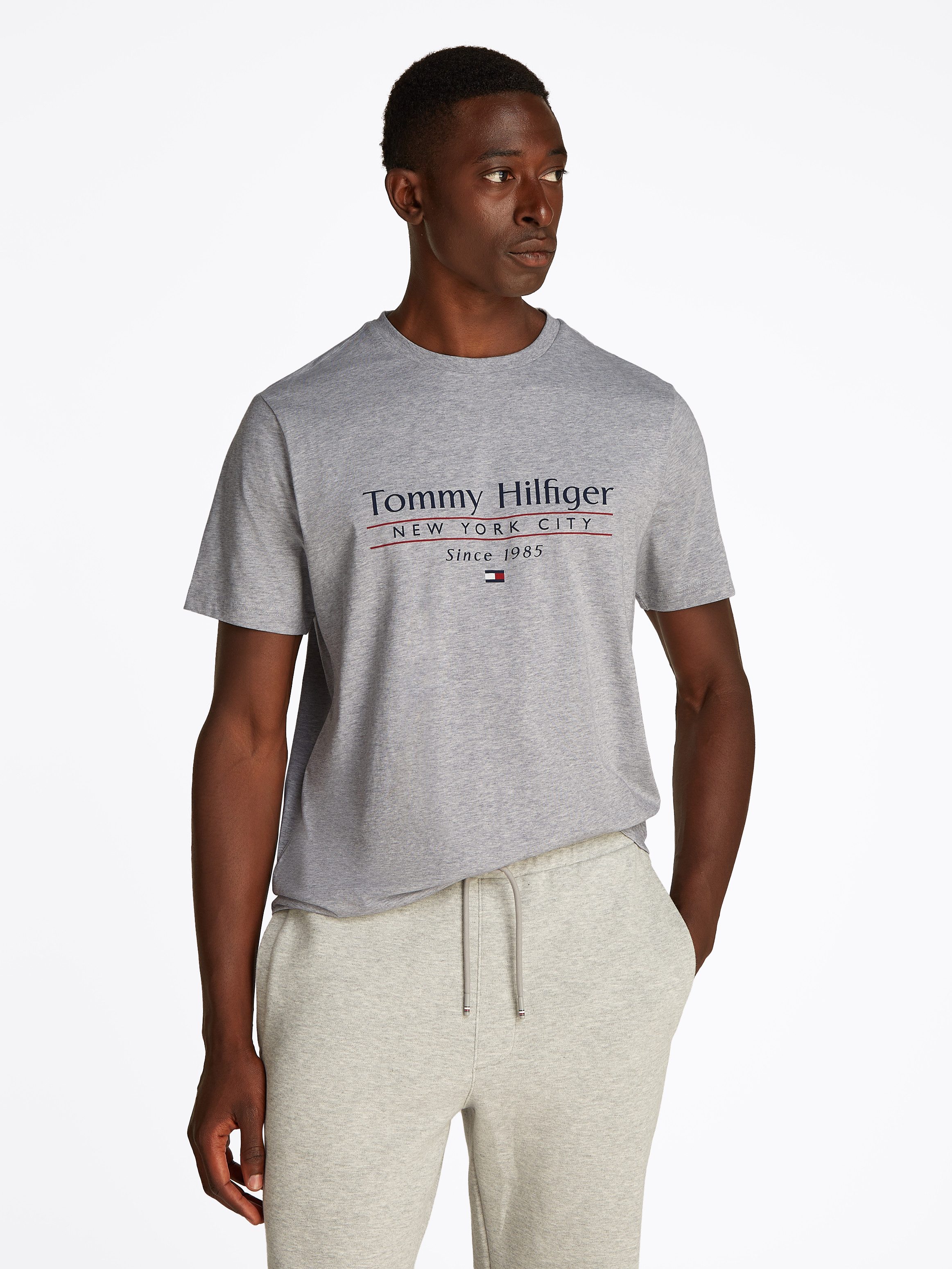 Tommy Hilfiger T-Shirt HILFIGER CENTER STACK günstig online kaufen