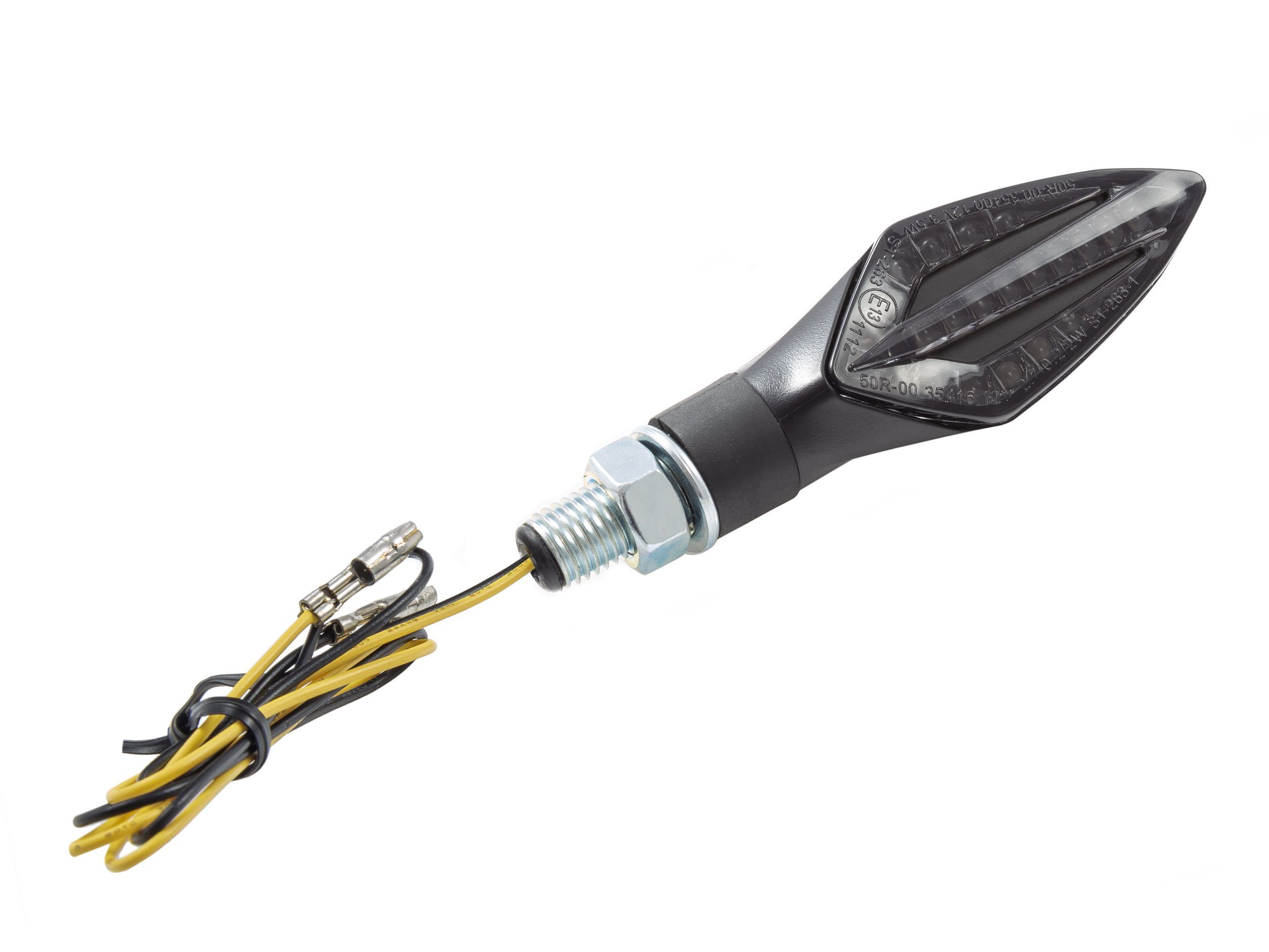ZIEGER Blinker LED-Blinker TRIDENT sequenziell schwarz getöntes Glas E-geprüft