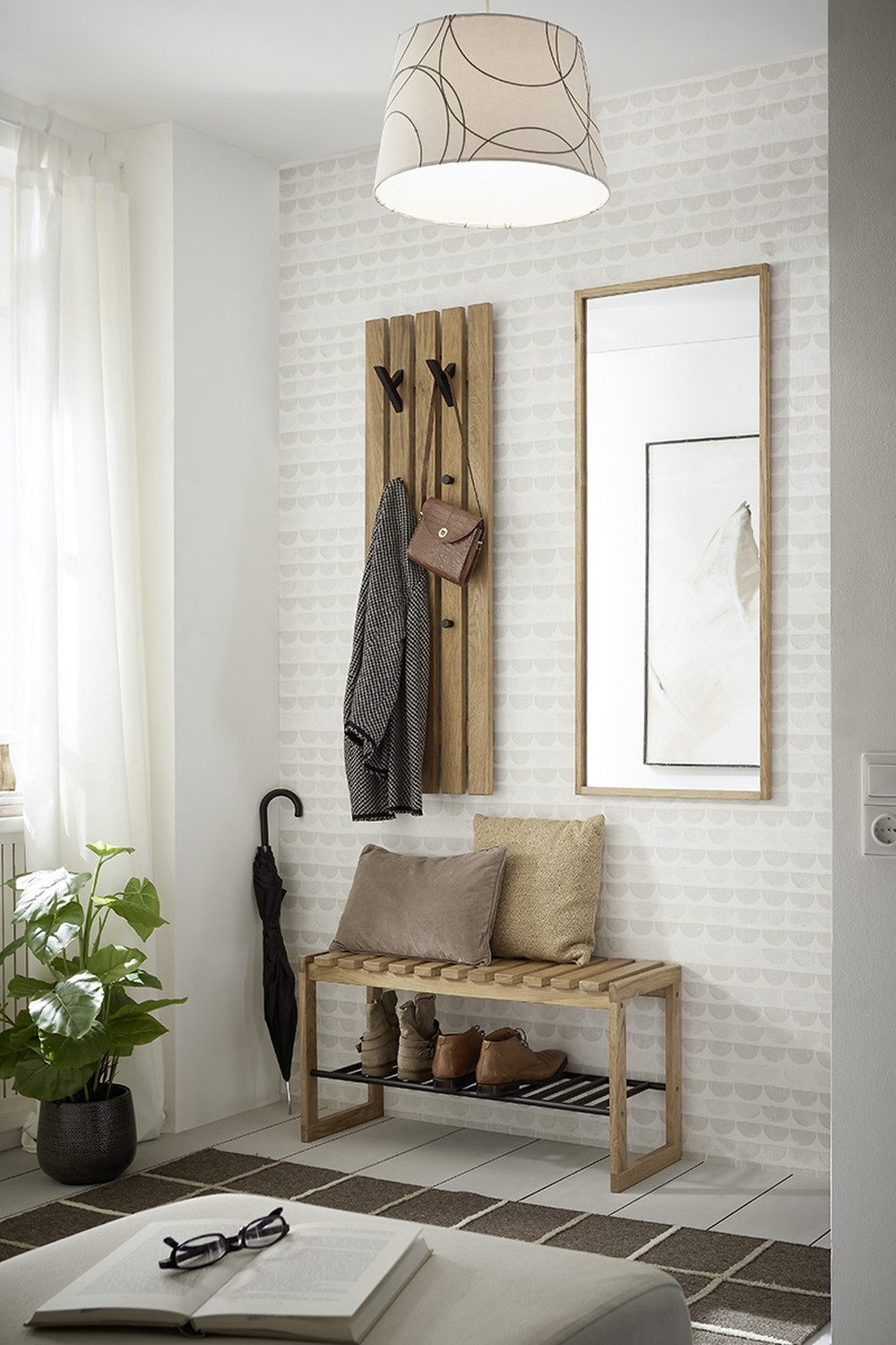 freiraum Шкафы-Set BANTRY, (3-St), in naturfarben, Eiche massiv geölt - 88x45x30cm (BxHxT)